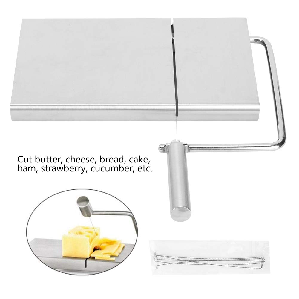 Affettatrice per formaggi per Uso Domestico Formaggio per Burro al Prosciutto in Acciaio Inossidabile con filo Taglio Accesso Alla Cucina Utensili Cucina per Servire