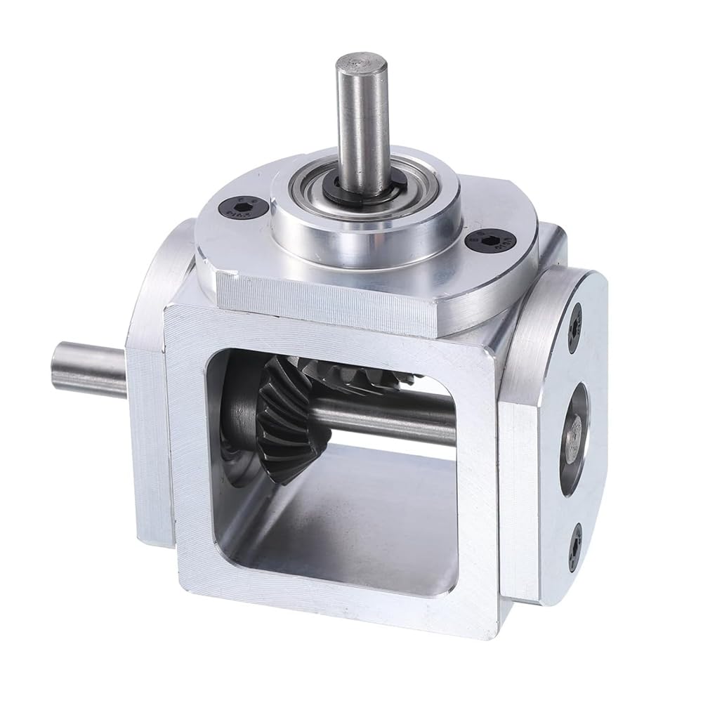 Gear-Box - Scatola ingranaggi conica ad angolo retto 90 gradi 1:1 albero di uscita singolo 1 modulo 20 denti Telaio in alluminio