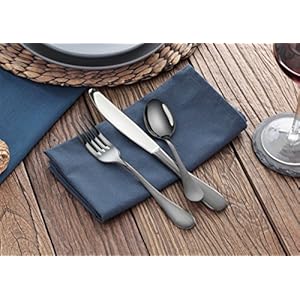 Artaste56914rain1810stainlesssteelflatware36piecesetblackfinishedservicefor12 Urban Country Home Decor Artaste 56914 rain 1810 stainless steel flatware 36 piece set black finished service for 12 urban country home decor