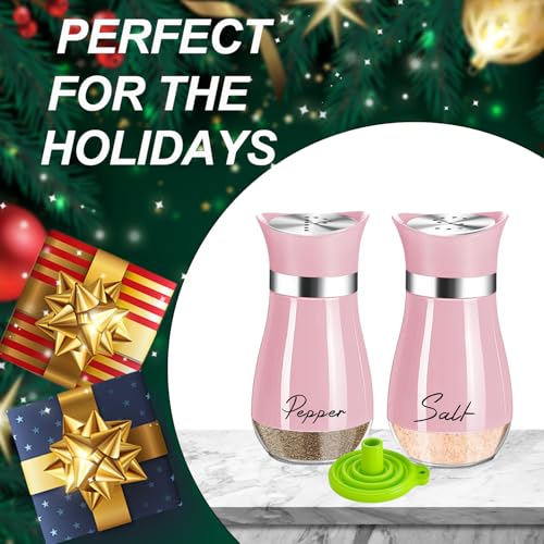 UDQYQ Salt and Pepper Set,Salt and Pepper Shakers Sets with Glass Bottle - Image 3