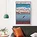 Retro Vintage Style Travel Poster Or Canvas Picture - Port Elizabeth South Africa Wall Art World Tra Print Canvas Poster Bedroom Decor Sports Landscape Office Room Decor Gift 12x18inch(30x45cm)