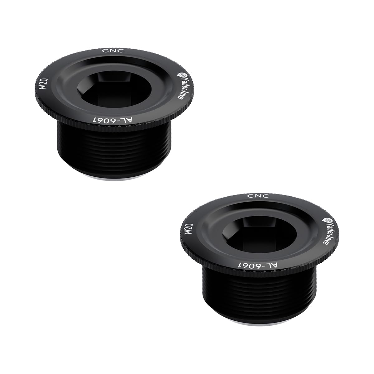 YaderJove Bicycle Cranket Crank Bolt Bike Crank Arm Screws Chainwheel Bracket Bolt （Black / 2pcs）