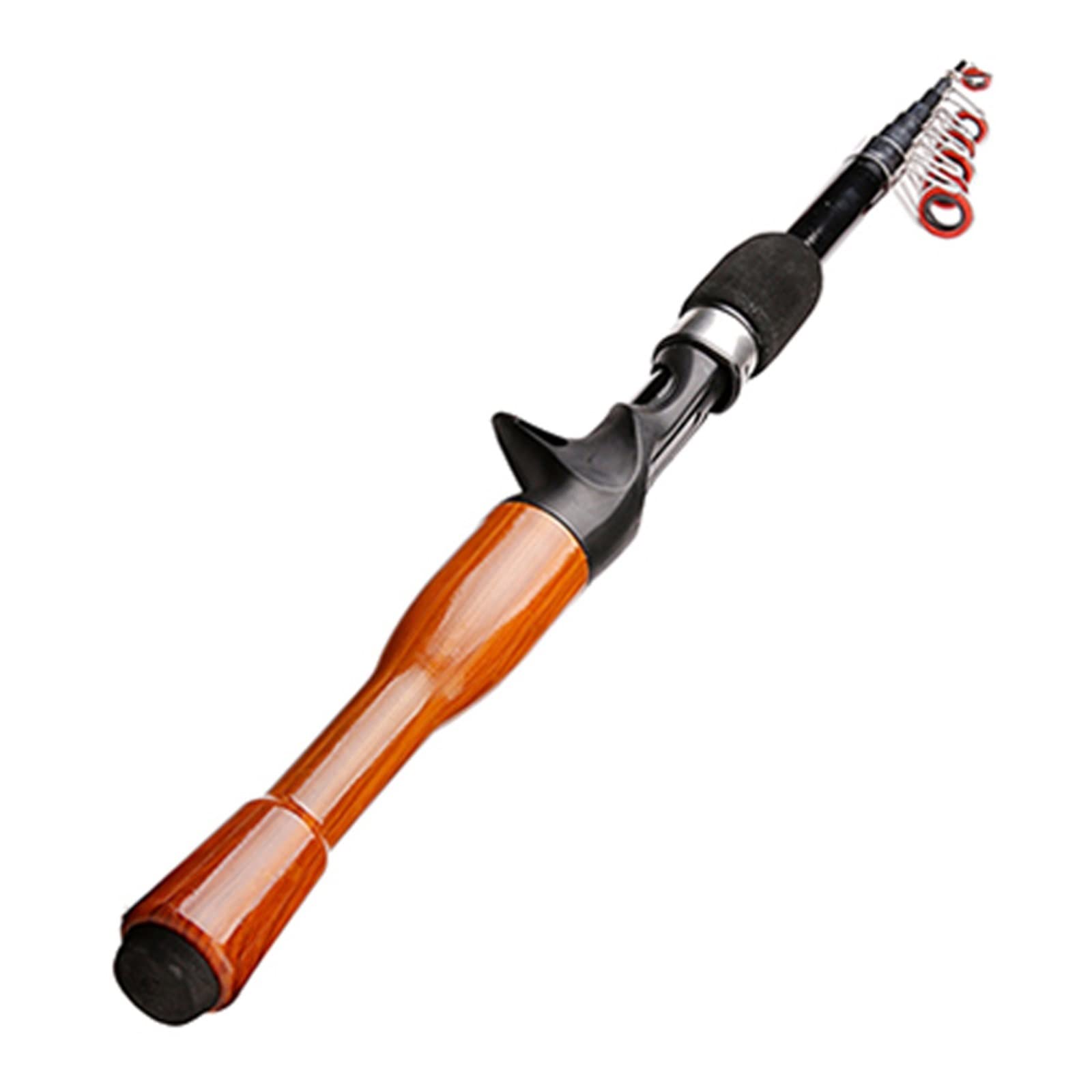 1. ， .6M Canna da pesca con canna Spinning Casting Mini telescopica viaggio in carbonio ultraleggero