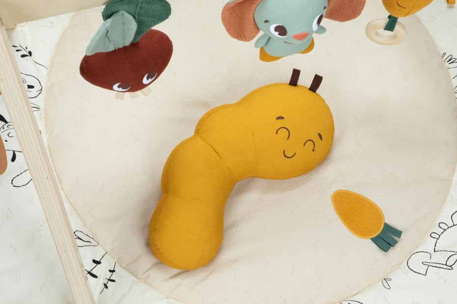 Tiny Love Luxe Developmental Gymini, Baby-Aktivitätsdecke, 0M+, Spielmatte für Babys, 360° Aktivitäten, Bauchlage-Trainer, Spielzeug zum Mitnehmen, umweltfreundliche Materialien, Garden of Adventures
