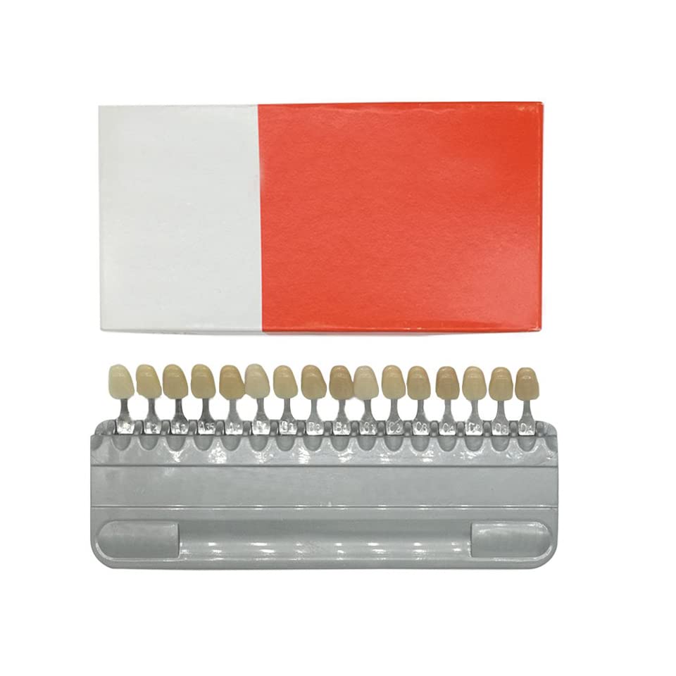 Image of Porcelain Teeth Whitening Shade Guide 16 Colors /Set ,Tooth Bleaching Shade Chart Mold - Tracking & Comparing