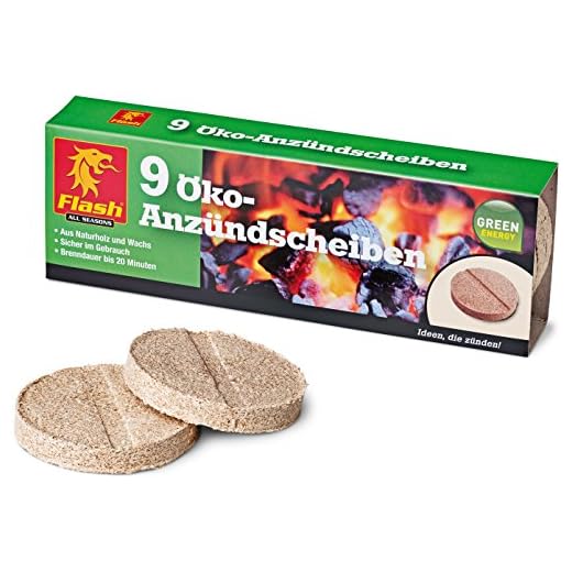 Boomex Flash Öko Anzünder - Holz & Wachs - 9 Scheiben