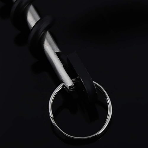 Miniatura 5 de Mini CorkSmart portátil, llavero de vino tinto con bisagras, juego de abridor de botellas de sacacorchos multiherramienta, sacacorchos, accesorio