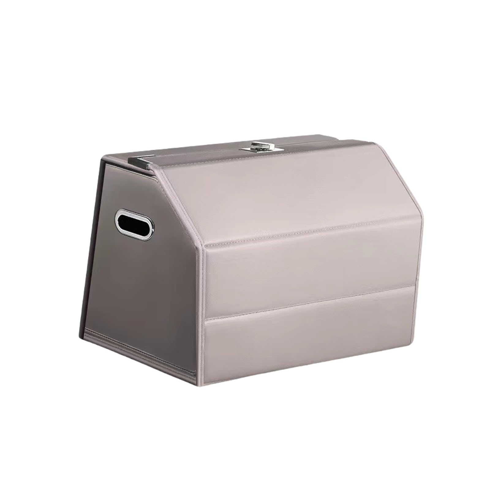 Dfrywdgsey Beige Pu Leather Multipurpose Collapsible Car Trunk Storage Organizer(Beige)