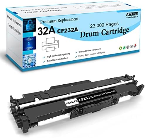 ASEKER Compatible 32A CF232A Drum Cartridge for HP M118 M118dw M203d M203dn M203dw M203 M220 MFP M148 M148dw M148fdw M140 M227fdn M227fdw M227sdn M227 Printers 23000 Pages (Black Drum Unit)
