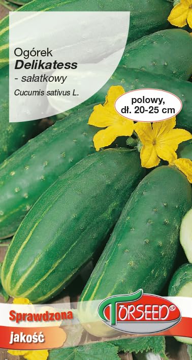 Verdica Delikatess Concombres à salade Cucumis sativus L. Graines - Récolte moyennement précoce, rendement élevé, parfait pour les salades fraîches, fruits de 20 à 25 cm, variété facile à cultiver (5
