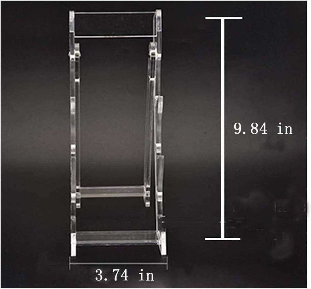 3pcs Foldable Arcylic Knife Holder Display Stand for Outdoor Fixed Blade Tactical Hunting Kitchen Knives(Knives Not Included in Package)