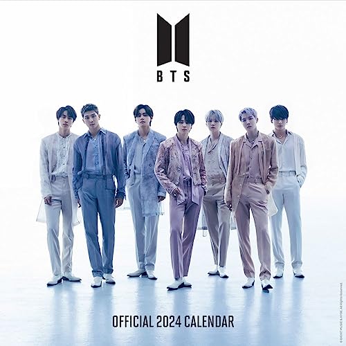 Image of BTS Bangtan Boys 2024 Calendar, Month To View Square Wall Calendar, Official Product