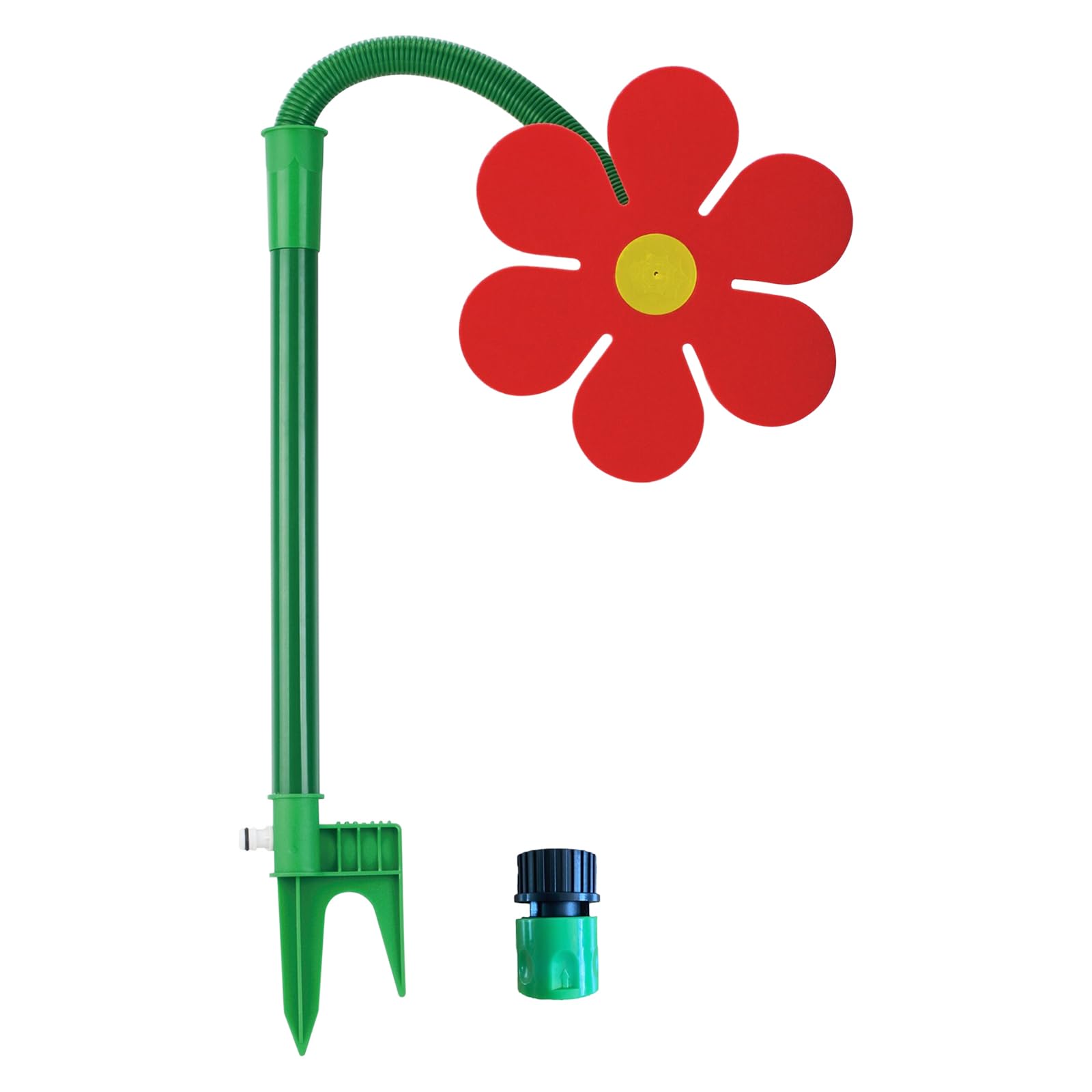 Crazy Daisy Sprinkler, 360° Rotating Dancing Flower Water Sprinklers, Garden Sprinkler Stake with Adapter, Sunflower Lawn Watering Sprinklers for Yard Watering Dogs Kids Playing