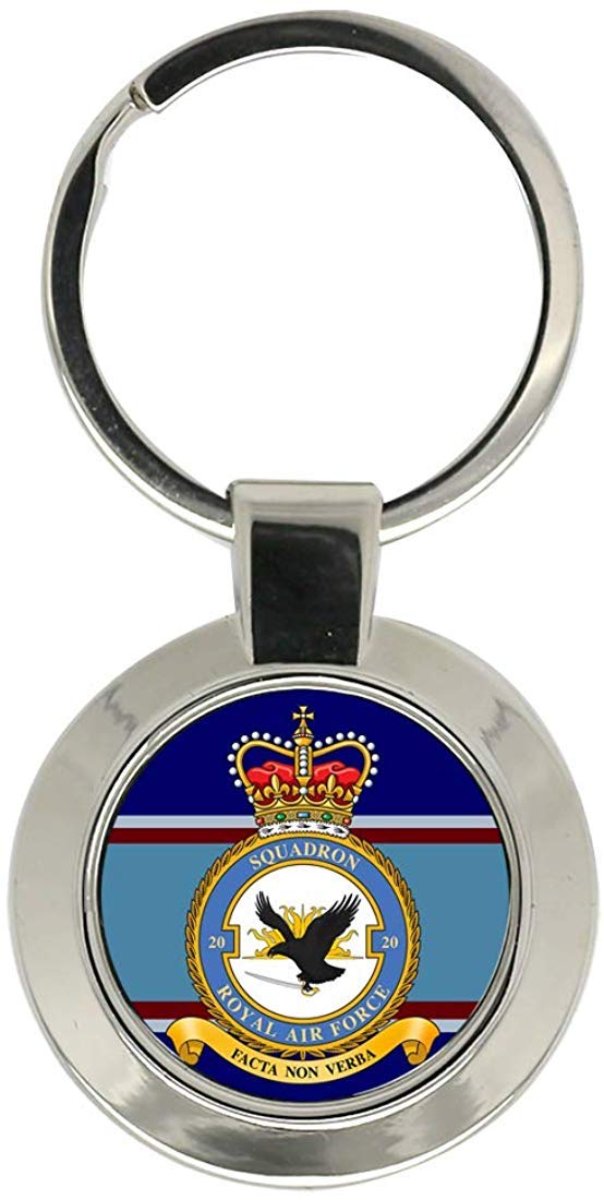 Giftshop Uk Unisex Silver Coloured Metal 20 Squadron, Raf Key Ring