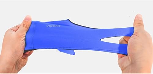 Miniatura 7 de 3-Finger Anti-Slip Billiards Glove Breathable Stretch Fabric Pool Cue Glove Sturdy Snooker for Left Hand Blue Medium Size Suitable for Billiard and