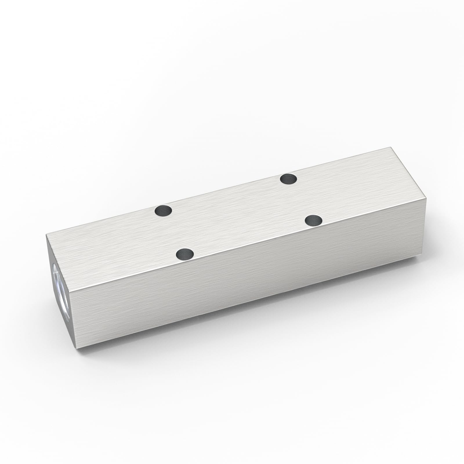 GASHER 2 Pièces Aluminium 3 Way 5 Port Pneumatic Manifold Air Distribution Block Splitter 1/4" Output Port 1/2" Supply Port