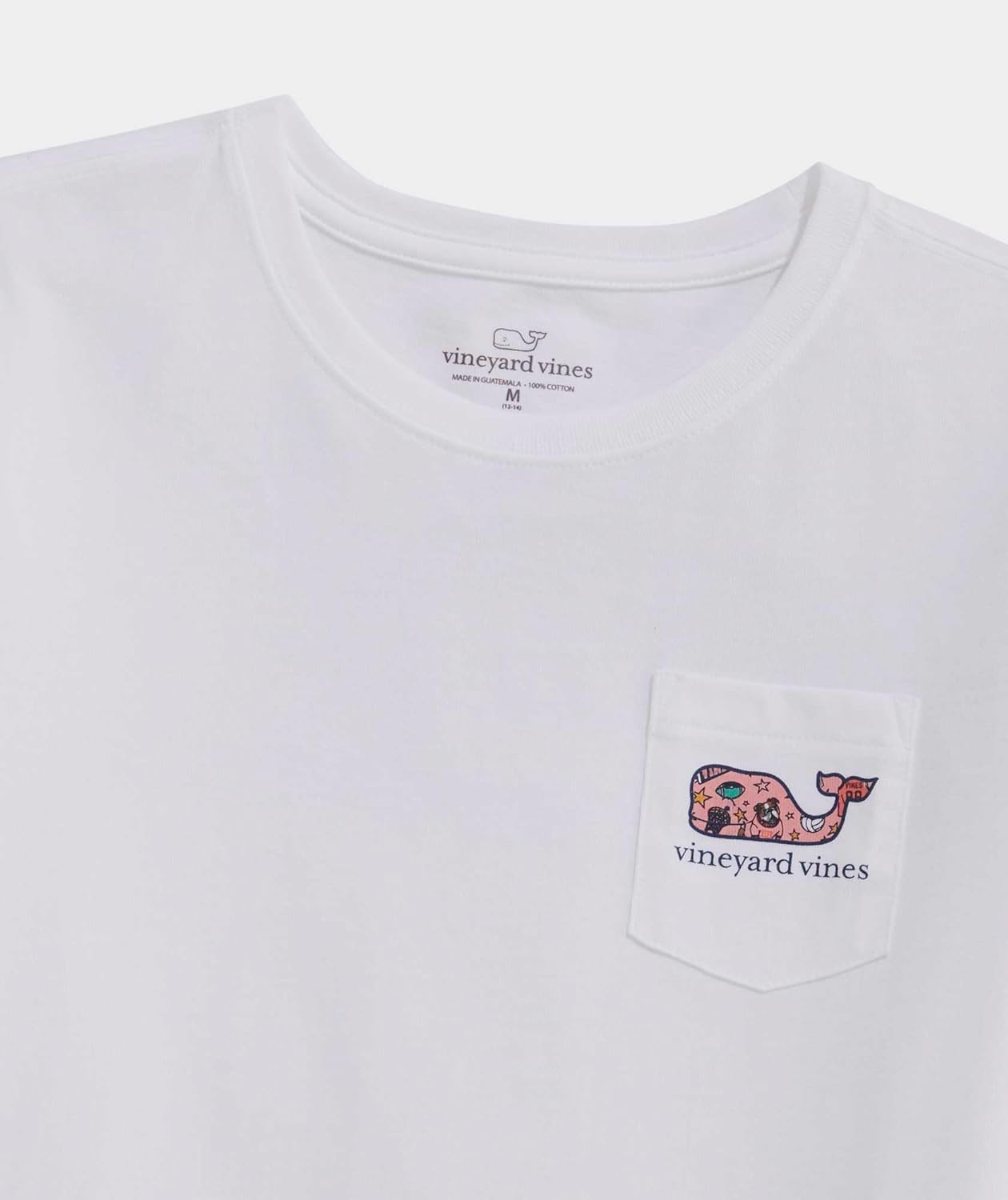 Vineyard Vines Girls Girls' Team Spirit Whale Fill Short-Sleeve Pocket Tee - Image 5