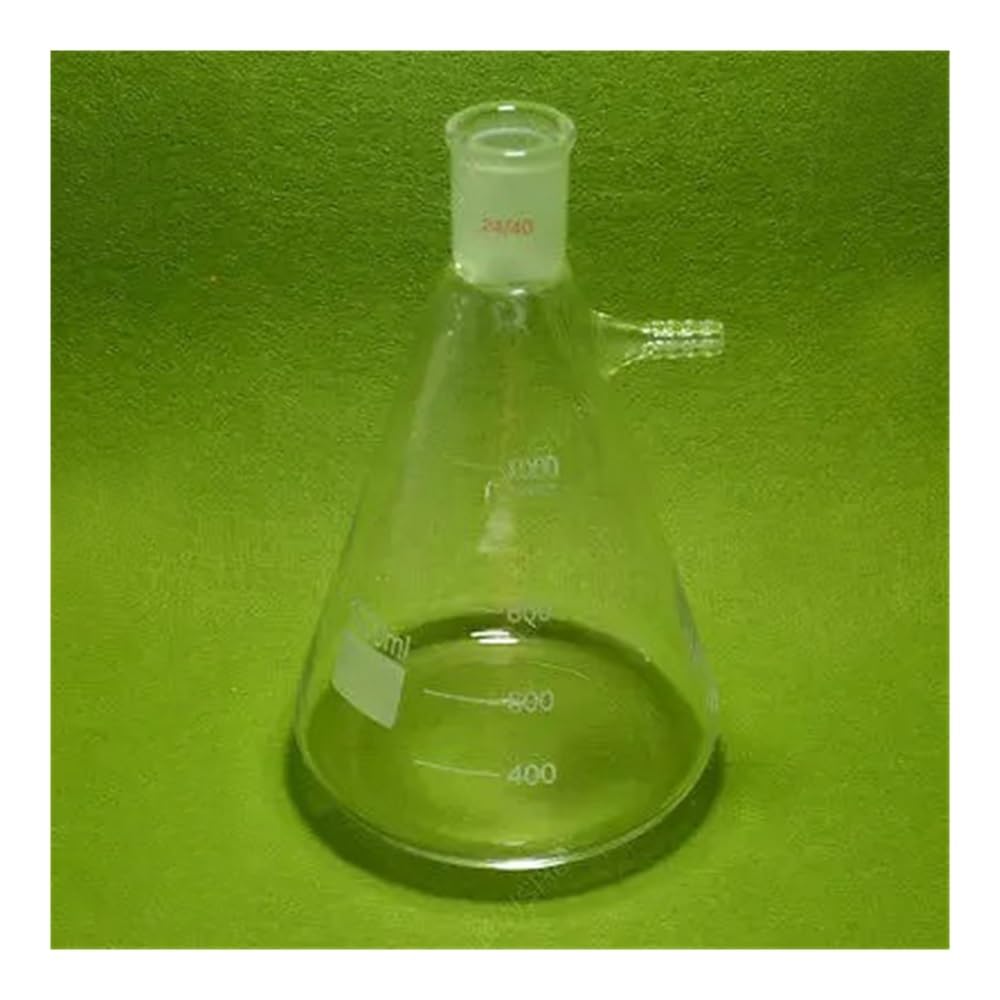 Attrezzature e forniture di laboratorio Flacone filtrante in vetro da 1000 ml 24/40, bottiglia for filtrazione laboratorio, vetreria di chimica