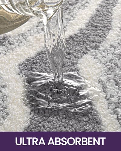Dexi Bathroom Rugs, Absorbent Soft Plush Bath Mat, Non Slip Comfortable Bath Rug, Machine Washable Carpet Floor Mats For Bathroom thumb #3