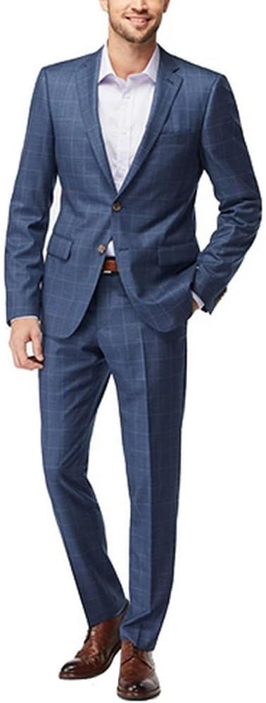 Adam Baker Men's Regular Fit 2-Piece Single Breasted Suit - Colors