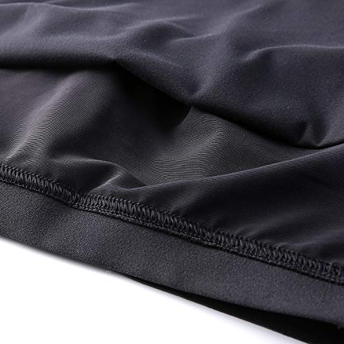 CRZ YOGA Women's Yoga Brushed Tank Tops with Built in Bra Racerback Workout Sports Shirts Black Medium