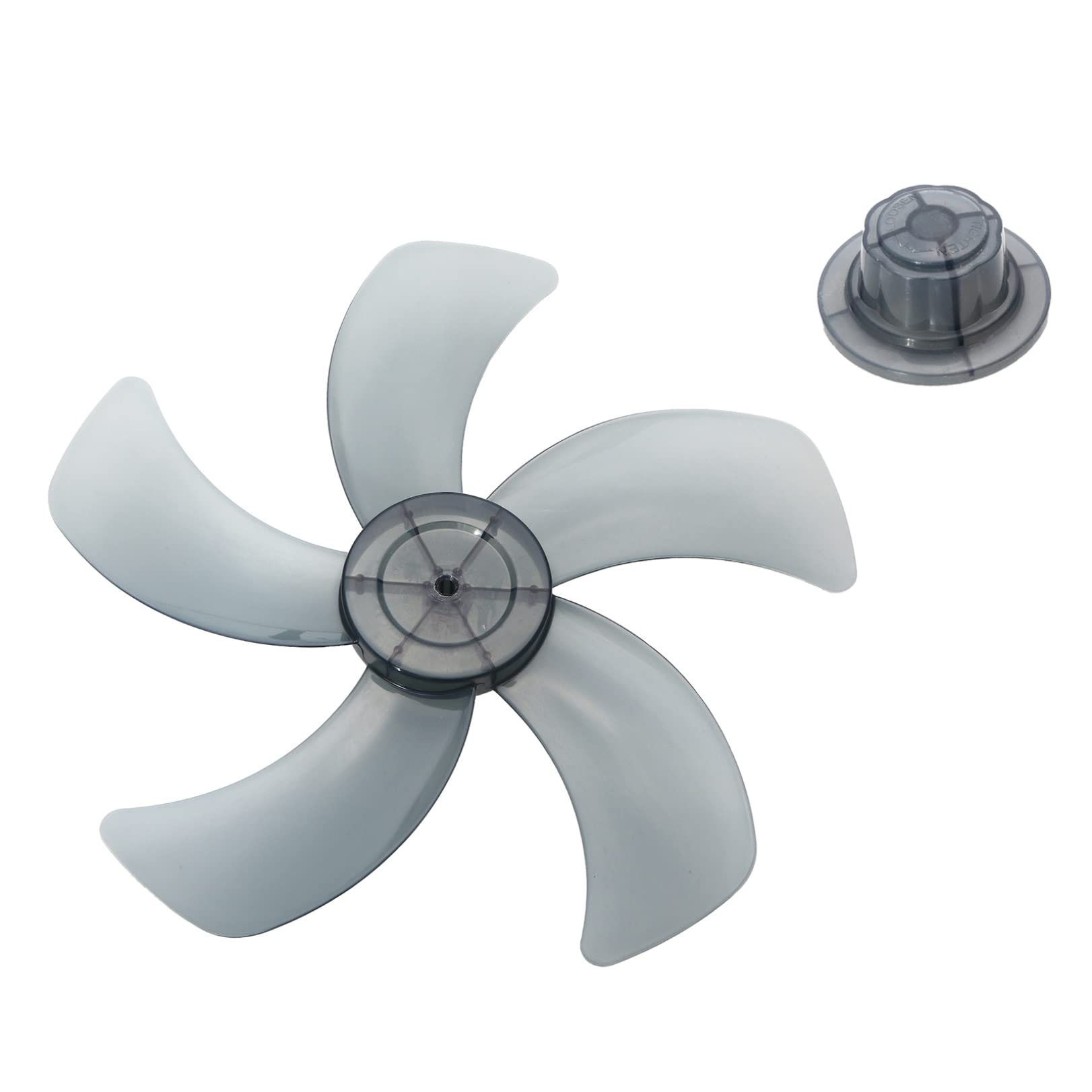 12 Inch Plastic Fan Blade Replacement | Three Leaves With Nut Cover For Pedestal Fans