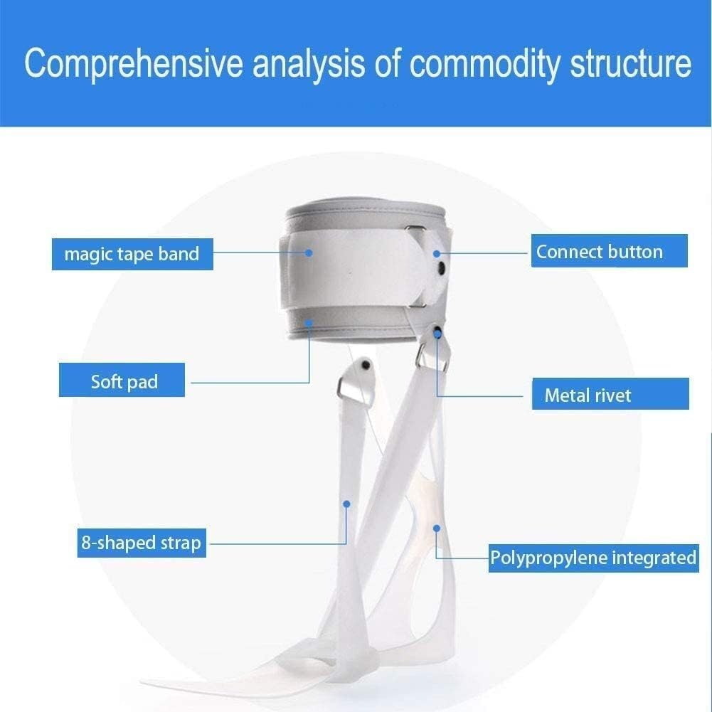 Orteza stawu skokowo-stępowego, Ankle Drop Adjustable Foot Supports Stabiliser For Flaccid And Dorsiflexion Movement(Left,XL)