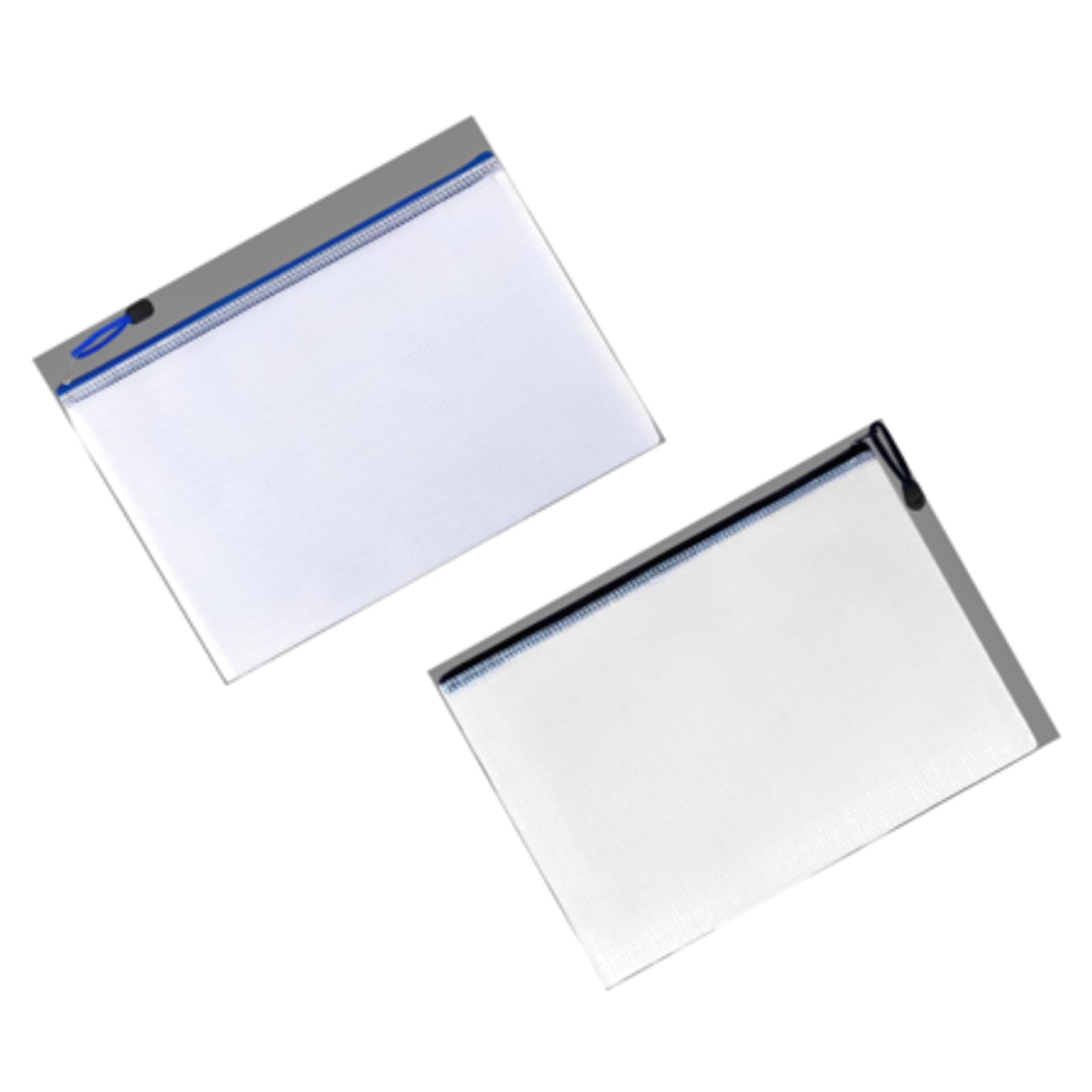 20 szt. siatkowych torebek z zamkiem błyskawicznym A4, 34,2 x 23,5 cm, kieszenie na dokumenty z zamkiem błyskawicznym, wielokolorowe, przezroczyste torby organizerskie, wodoszczelne etui do szkoły