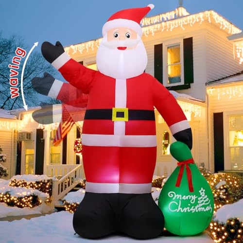 Giant Animated Waving Santa Claus: Ultimate Outdoor Christmas Inflatable
