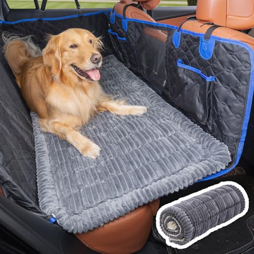 JOYTUTUS Dog Mat Bed for Back Seat Extender Non-Slip Dog Bed Mat Custom Fit for Backseat Extenders Pet Couch Cover Washable Travel Pet Bed Mat for Cars SUVs Sedans