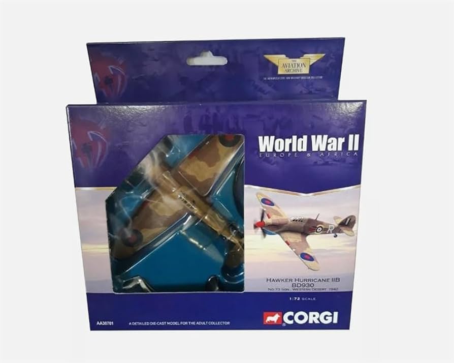 Amazon | CORGI 1/72 完成品 HAWKER HURRICANE MKII, RAF No.73