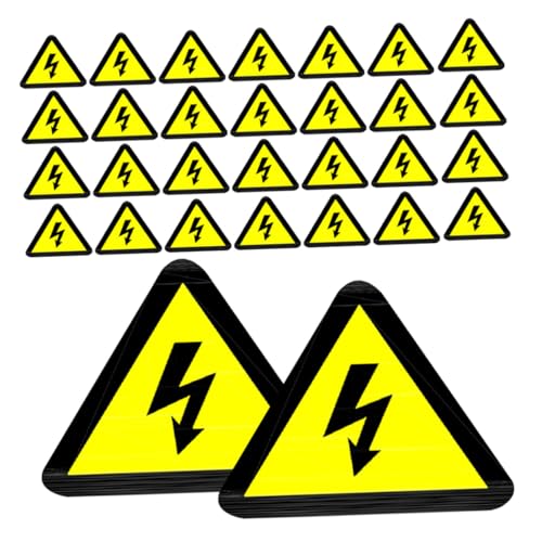 Prévention choc électrique SECFOU autocollants vinyle haute tension avertissement danger 100pcs