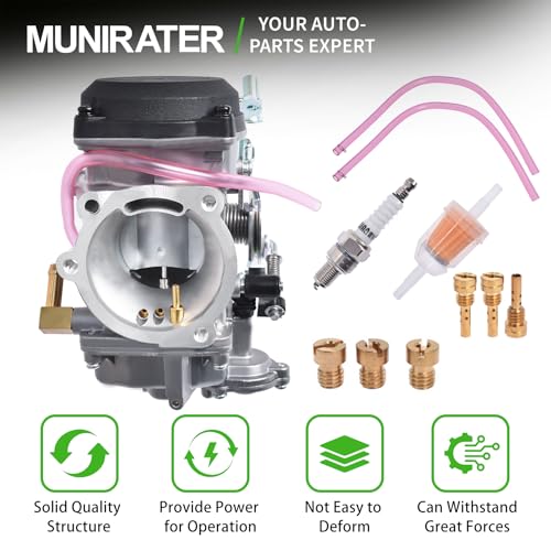 Image of CV40 40mm Carburetor Replacement for Sportster 883 XL883 1200 XLH1200 Softail Dyna Touring Super Glide Replacement for 27421-99C 27421-99A 27490-04 27465-04