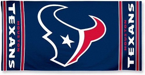 Serviette de plage NFL Houston Texans grand drap de bain coton sport