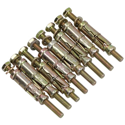 M6 6mm x 75mm Expansion Rawl Bolt for Masonry Sleeve Anchors Fastener 8pk