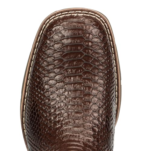 Image of Lumeheel Cowboy Boots for Men - Western Men's Boots with Classic Embroidered, Slip on Square Toe Boots, Slip Resistant Country Boots Chunky Heel Ankle, Durable Short Boots for Spring Fall