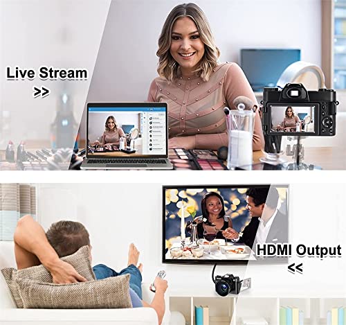 Caméscope 4K vlogging avec objectif macro et écran flip pour YouTube - 6