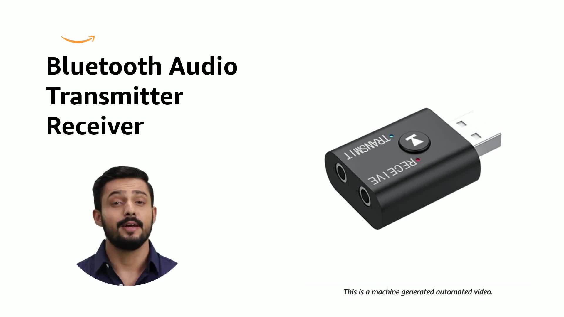 AUSHA® 2 in 1 USB Bluetooth Transmitter Receiver Stereo Bt 5.0 RCA