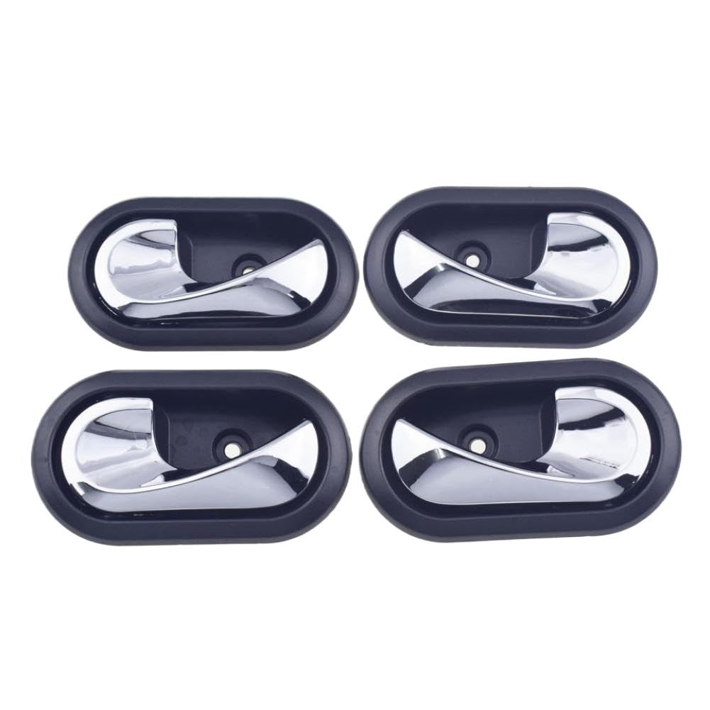 Zdsaaenar 4 Pcs Set Interior Door Handle Set Compatible With Logan Sandero Dokker Duster Lodgy Scenic(4 Pcs Set)