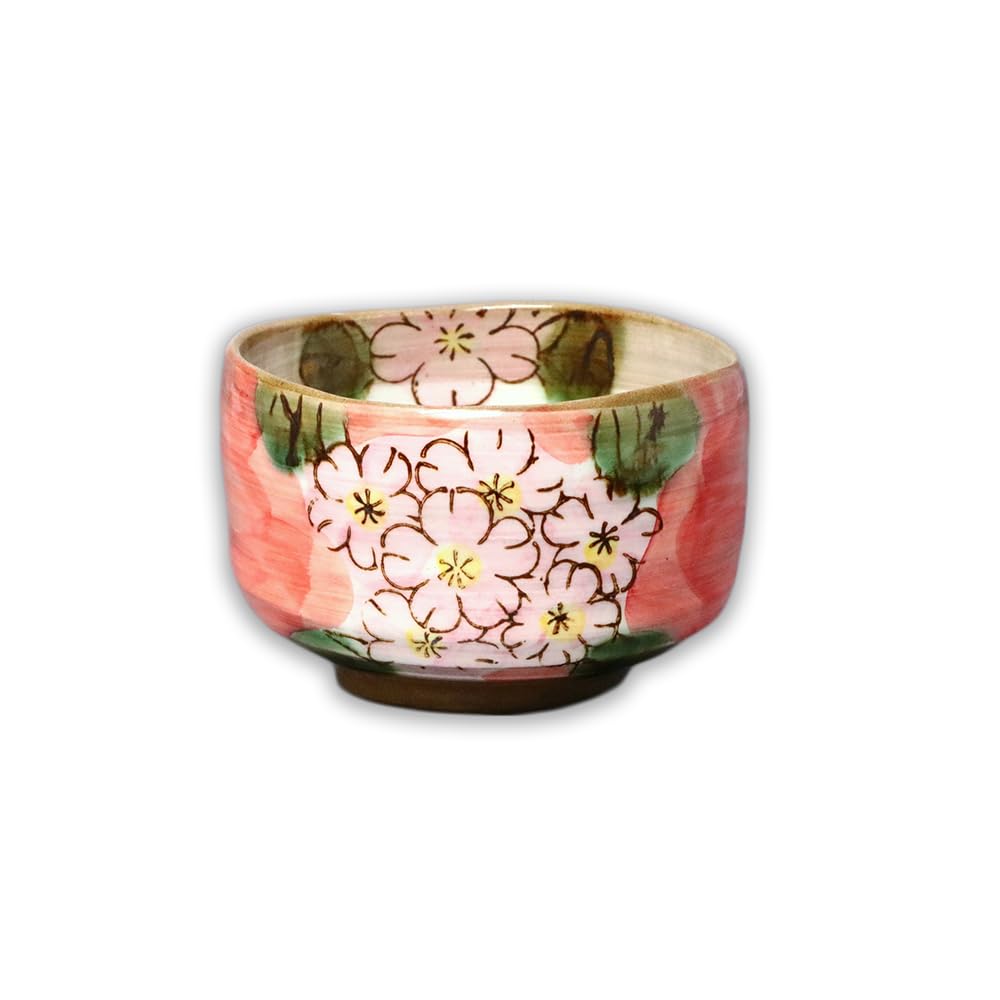 Amazon | 暮らしの彩り 茶碗 美濃焼 手描き 抹茶碗 さくら 490ml 日本