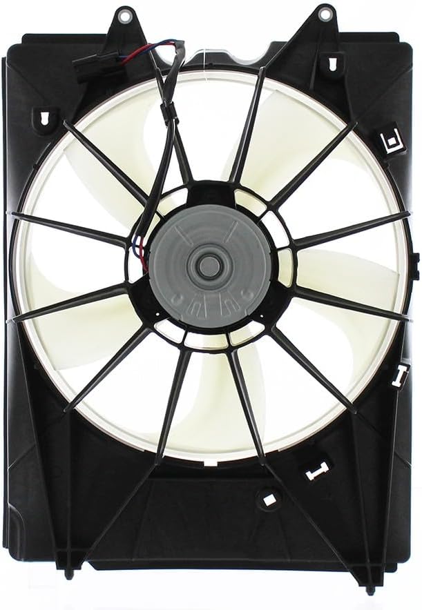 Replacement Left Engine Cooling Fan Assembly for 2014-2023 Acura, Honda MDX, Passport, Pilot, Ridgeline (V6 3.5L)