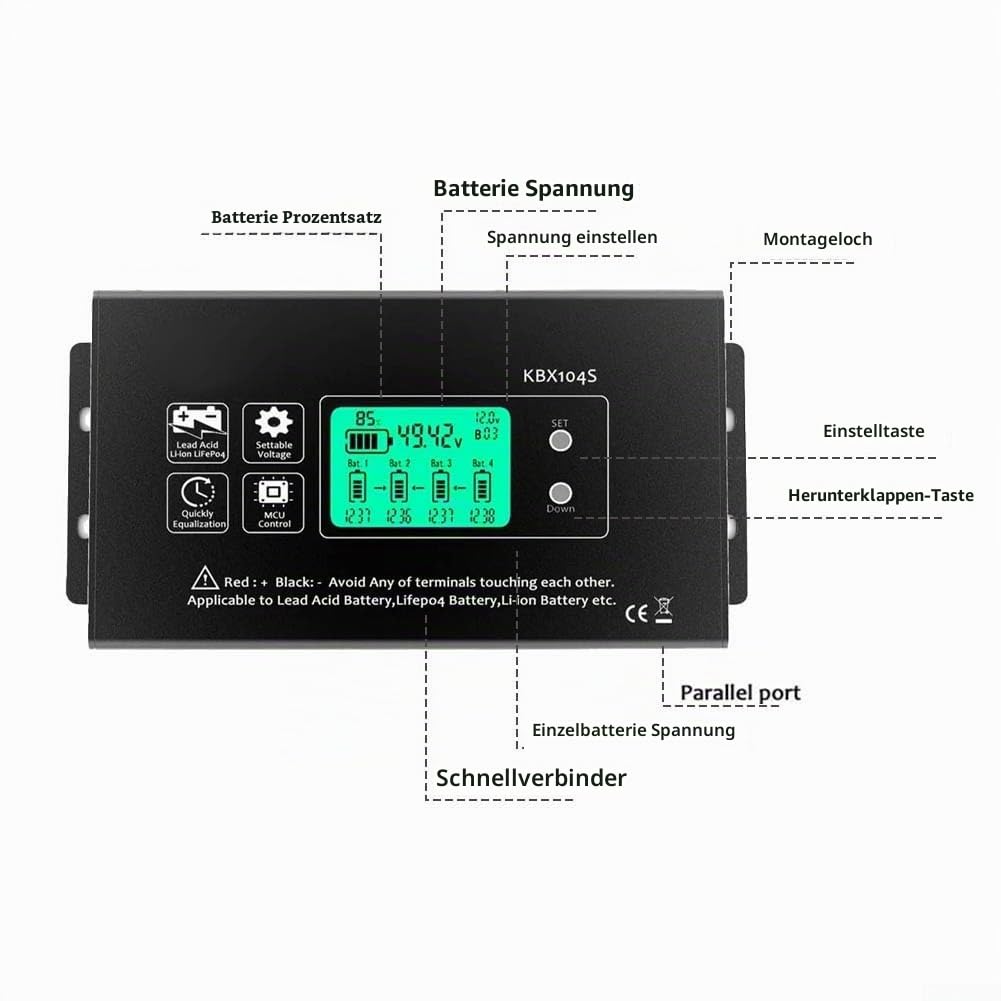 Batterie Balancer Equalizer 48V KBX104S 12/24/36/48/96V