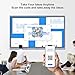 55'' Smart Board, 8+256 GB Interactive Whiteboard, 4K Electronic Digital Whiteboard with Dual System, Android iOS 12.0, Touchscreen Smart Board for Classroom, Office and Home (Wall Mount Included)