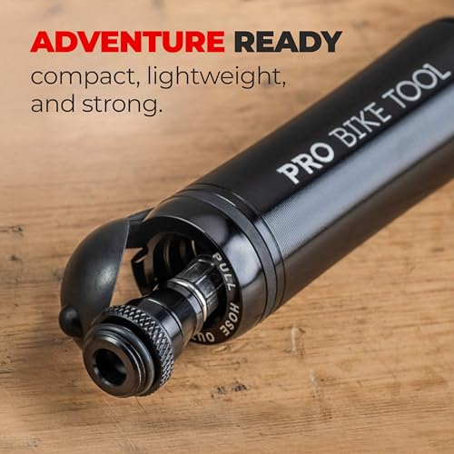 PRO BIKE TOOL Mini Bike Pump Premium Edition Fits Presta and
