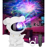 LITOHOM Astronaut Galaxy Projector, Star Projector Night Light with Timer, Remote Control 360°Adjustable Starry Night Light, Spaceman Light for Bedroom Kids Adults Room Decor