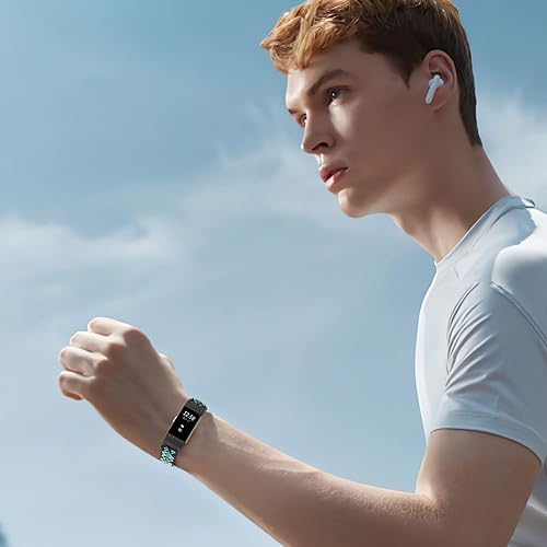 Miniatura 6 de Bandas elásticas compatibles con Fitbit Charge 2, correa de repuesto ajustable elástica de nailon suave Solo Loop para Fitbit Charge 2, mujeres