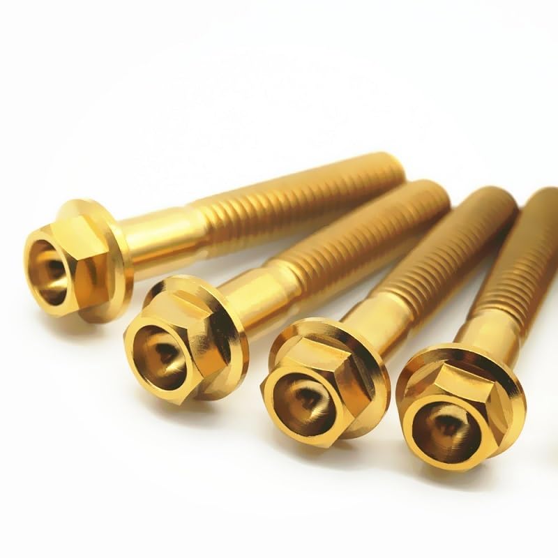 Tornillos autorroscantes de titanio M8 X20 25 30 35 40 45 50 55 Ti tornillos hexagonales para bicicleta de montaña (M8 x 30)