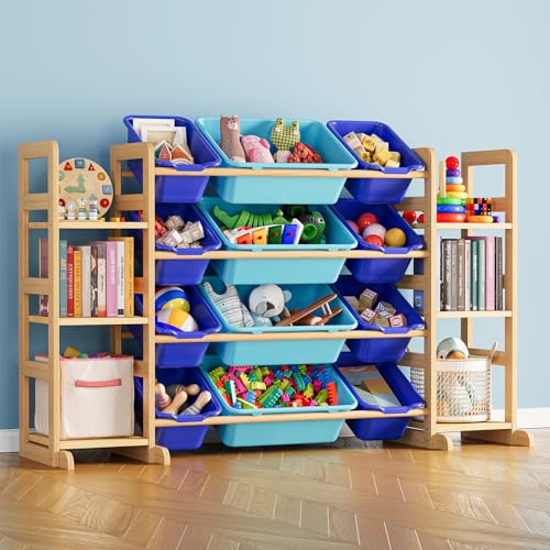 SpaceAid Toy Storage Organizer with 6 Shelves and 12 Bins,