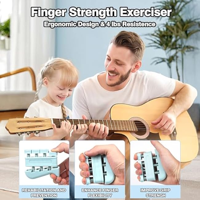 Grip Strengthener Kit & Flying Disc(4 pack) Ideal for Kids, Adults with Adjustable Hand Grip, Finger Exerciser, Hand Strength Ring for Muscle Therapy, Injury Recovery & Stress Relief