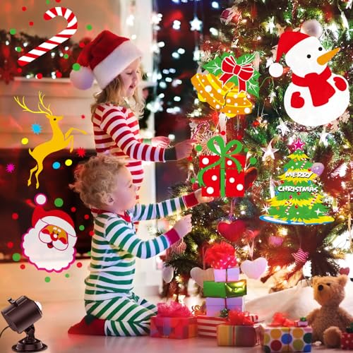 Brighter Christmas Decorations Projector Lights Outdoor, 2025 Upgraded Holiday Projectors with 19 HD Replaceable Slides (Ocean Wave & Patterns), Weatherproof Halloween Christmas Projector Light Show - Thumbnail 6